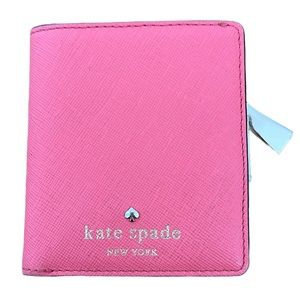 Kate Spade Pink Small Stacy Leather Bifold Wallet
